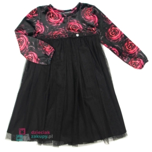 Wizytowa dziewczęca sukienka z tiulem