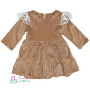 Sukienka dla dziewczynki niemowlaka z falbanką