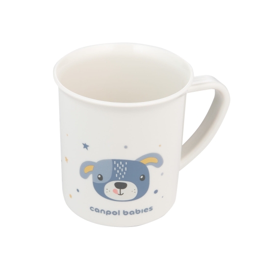 Kubek plastikowy z uchem dla dziecka Canpol babies 170 ml CUTE ANIMALS 4/413 blu2.jpg