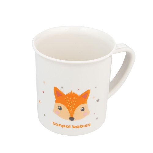 Kubek plastikowy z uchem dla dziecka Canpol babies 170 ml CUTE ANIMALS 4/413 ora .jpg