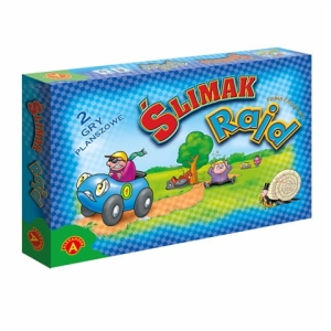 2 gry planszowe dla dzieci od 5 lat ślimak i rajd samochodowy