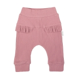 Spodenki dla dziewczynki niemowlaka z falbanką Bamarnicol Prążek