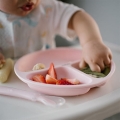 Silikonowy talerzyk z przyssawką dla niemowląt Baby Ono 1482/02 różowy