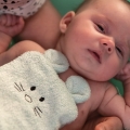 Bambusowa myjka kąpielowa dla niemowlaka Baby Ono 787/01 różowa
