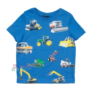 Bluzka dla chłopca na krótki rękaw z maszynami rolniczymi GT