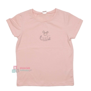 Bluzka dla dziewczynki na krótki rękaw z myszką Atut