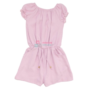 Kombinezon dla dziewczynki krótki rękaw i krótkie spodenki