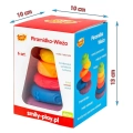 Piramidka wieża dla niemowlaka 6m+ Smily-play SP84504