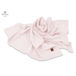 Kocyk dla dzieci od 1 dnia życia do 6 lat Interlock bawełna różowy 75x100 cm