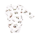 Body na długi rękaw dla chłopca niemowlaka Nicol Autka