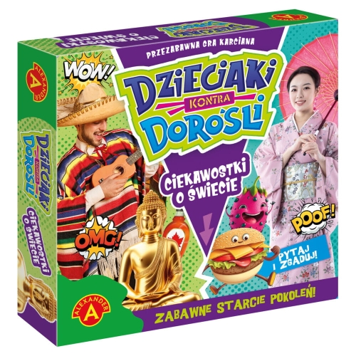 Dzieciaki kontra dorośli ciekawostki o świecie gra karciana 8+ Aleksander