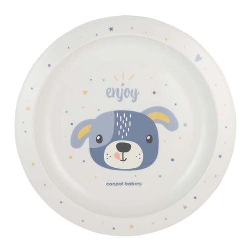 Canpol babies talerzyk dla dziecka plastikowy 4/411 blu2
