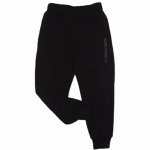 Dresowe ocieplane spodnie ze ściągaczami GT czarne