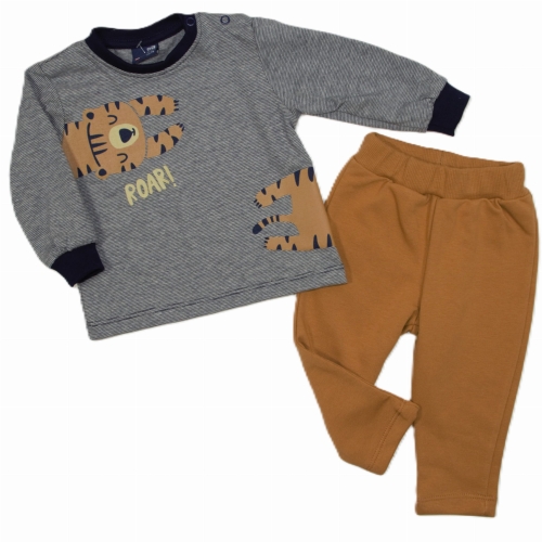 Komplet ubranek dla chłopca bluzka z tygryskiem i spodnie GT