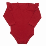 Body na długi rękaw dla dziewczynki z falbankami Mrofi Diana