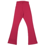 Legginsy prążek  dzwony dla dziewczynki Atut różowe