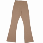 Legginsy prążek  dzwony dla dziewczynki Atut beżowe