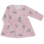 Sukienka w koniki dla dziewczynki Atut różowa