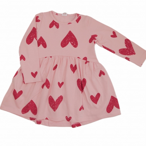 Sukienka dla dziewczynki w serca Atut różowa