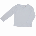 Biała bluzka z kołnierzykiem dla dziewczynki Atut