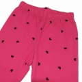 Legginsy dla dziewczynki w serca Atut różowe
