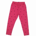 Legginsy dla dziewczynki w serca Atut różowe
