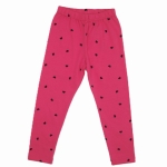 Legginsy dla dziewczynki w serca Atut różowe
