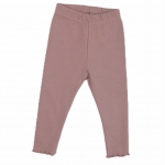 Legginsy dla dziewczynki prążkowane Atut liliowe