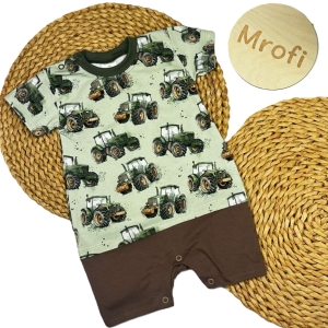 Rampers dla chłopca niemowlaka Mrofi Traktor