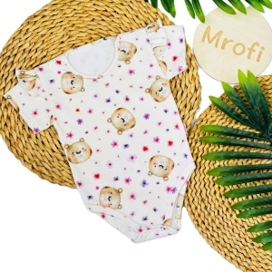 Body dla dziewczynki niemowlaka na krótki rękaw Mrofi Masza