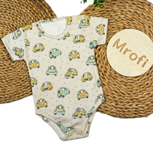Body dla chłopczyka niemowlaka na krótki rękaw Mrofi Garbusek