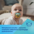 Smoczek silikonowy okrągły do ssania 0-6 M Canpol babies 34/933 lama