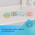 Smoczek silikonowy okrągły do ssania 0-6 M Canpol babies 34/933 lama