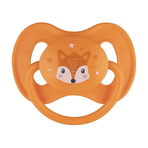 Smoczek kauczukowy okrągły do ssania 0-6 m Canpol Babies 22/593 new- pomarańczowy