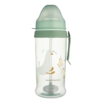 Bidon niekapek z rurką i odważnikiem dla dziecka 350 ml Canpol Babies BabiesBoo Goose 56/510_gre
