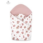 Rożek niemowlęcy na rzep Kaczuszki Pudrowy róż + pudrowy róż