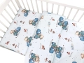 Pościel do łóżeczka 2 elementowa kołderka 135/100cm, poduszka 40/60cm Dino w autkach