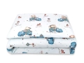 Pościel do łóżeczka 2 elementowa kołderka 135/100cm, poduszka 40/60cm Dino w autkach