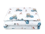 Pościel do łóżeczka 2 elementowa kołderka 135/100cm, poduszka 40/60cm Dino w autkach
