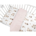Pościel do łóżeczka 2 elementowa kołderka 135/100cm, poduszka 40/60cm Żyrafki