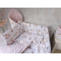Pościel do łóżeczka 2 elementowa kołderka 135/100cm, poduszka 40/60cm Żyrafki