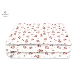 Pościel do łóżeczka 2 elementowa kołderka 135/100cm, poduszka 40/60cm  Kaczuszki Pudrowy róż