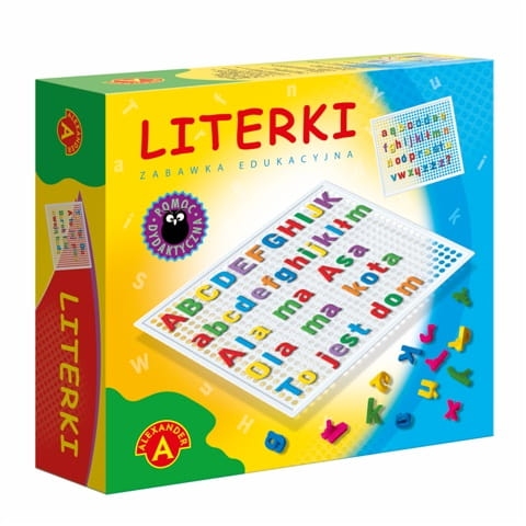 tablica z literami dla dzieci