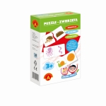 Układanka puzzle dla 3 latka zwierzęta