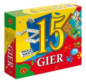 Zestaw gier planszowych i zręcznościowych dla dzieci 15 gier