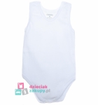 Białe body ramiączko dla niemowlaka