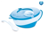 Miseczka dla dziecka z łyżeczką Canpol Babies 31/406 blu