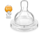 Smoczek silikonowy do butelki classic+ philips avent poziom 4