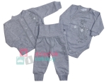 Komplet niemowlęcy wyprawka dla noworodka berbeć siwy