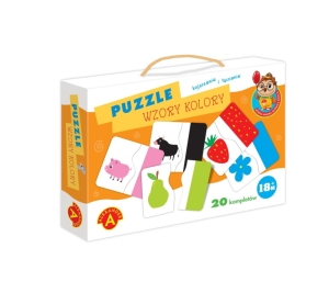 Puzzle edukacyjna układanka dla dzieci wzory kolory